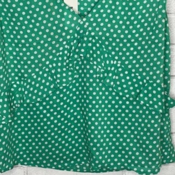 NWT BB Dakota Spotted in Dots Ruffle Tank Top - Picture 5 of 11